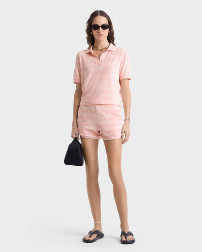 SRC Terry Short - Pink Dolphin Striped