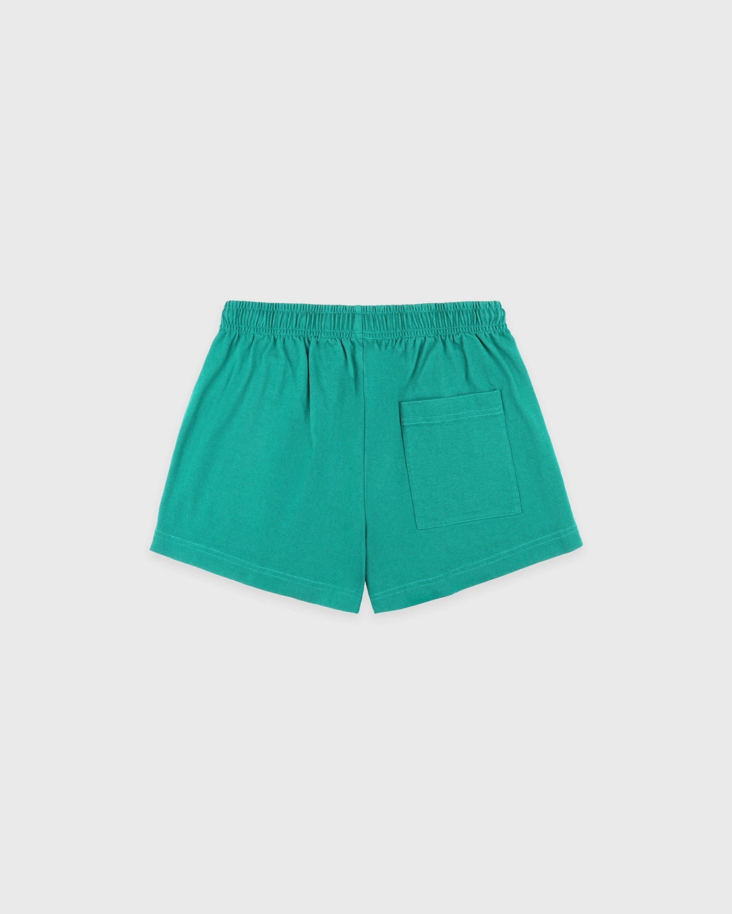 Spellout Embroidered Disco Short - Spring Green/Faded Black