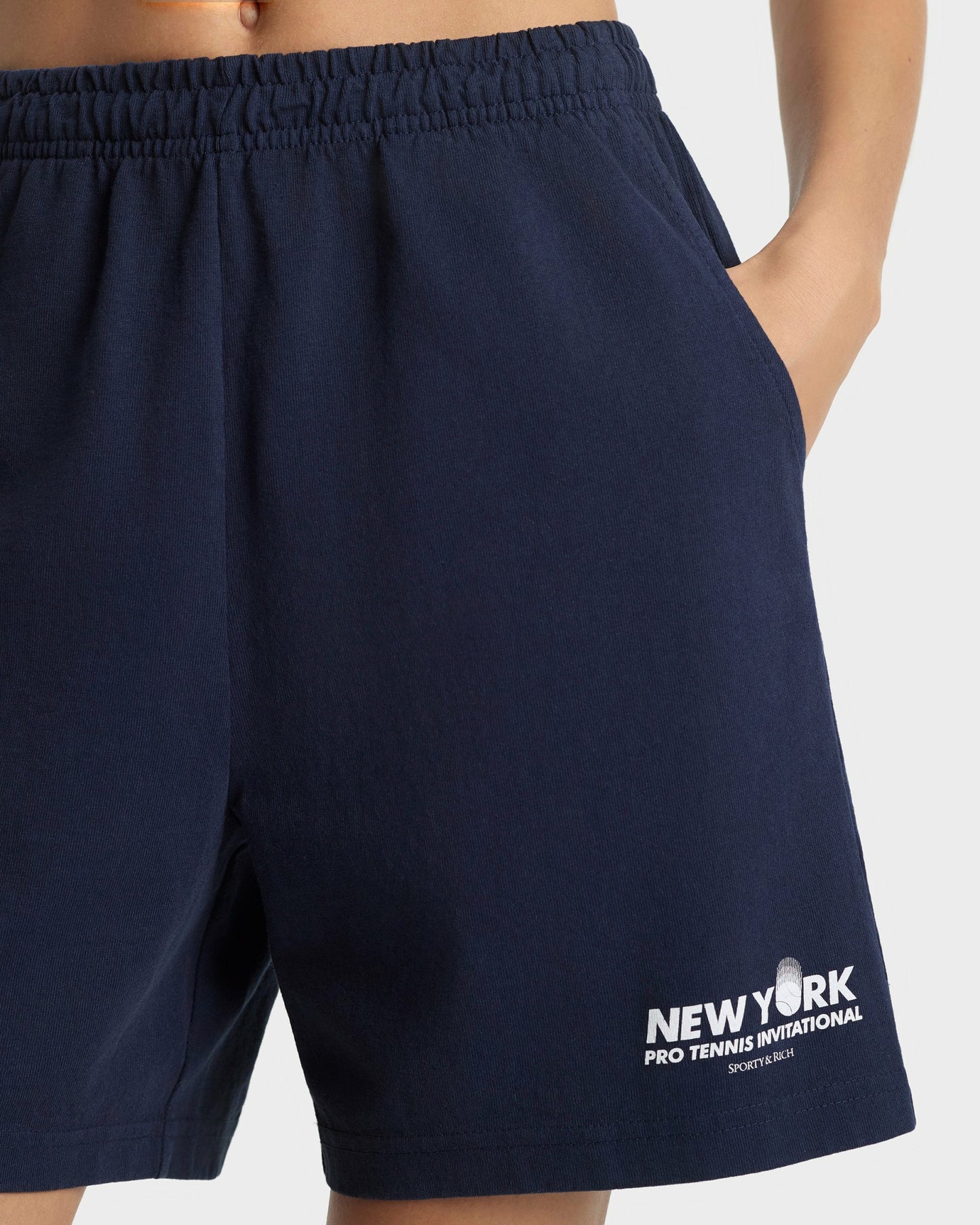 Pro Gym Short - Navy/White