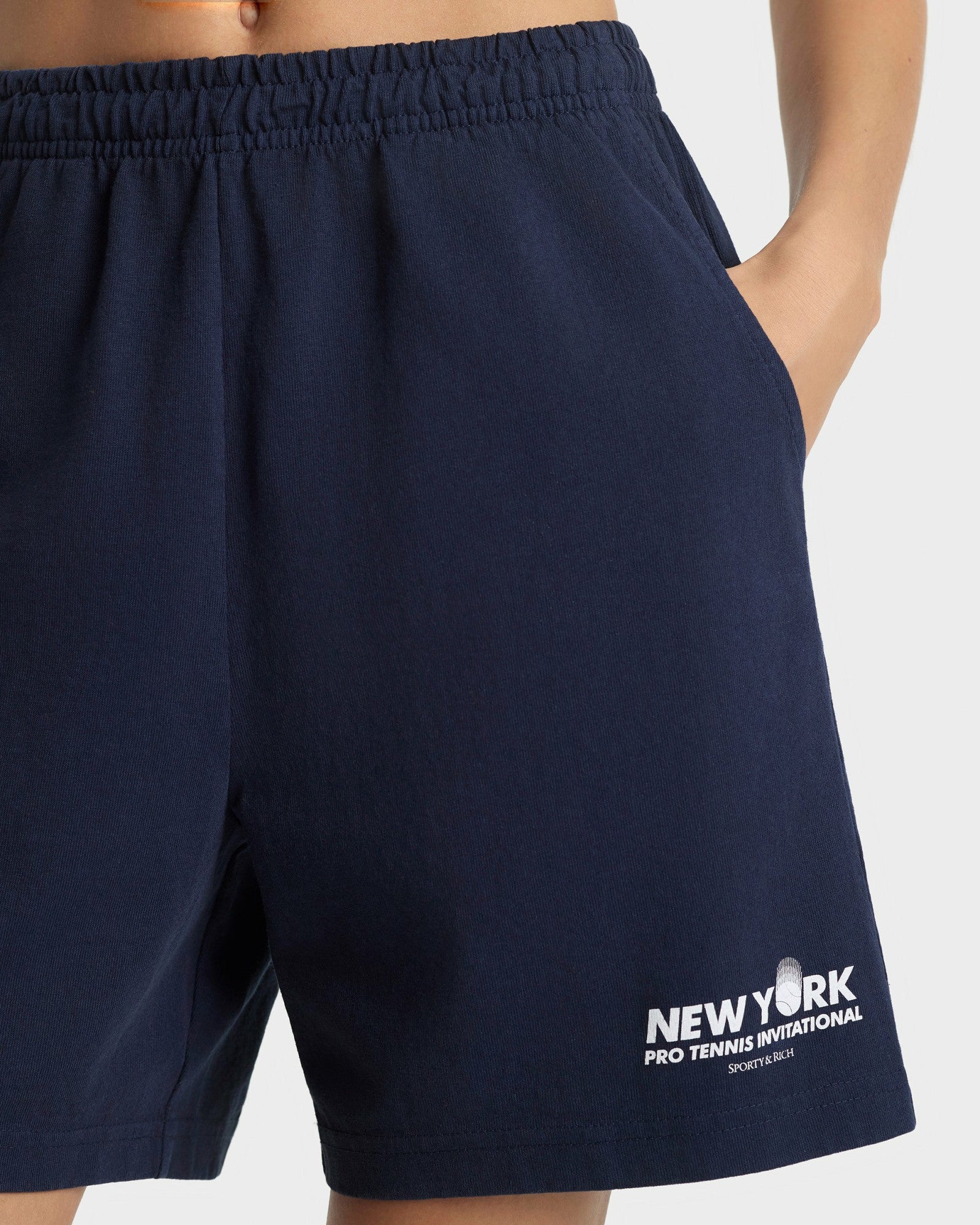 Pro Gym Short - Navy/White