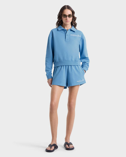 Wellness Club Disco Short - Juniper/White