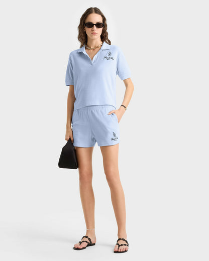 Vendome Terry Short - Ciel/Navy
