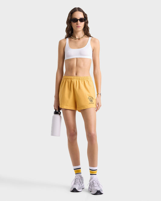 California Emblem Disco Short - Faded Gold