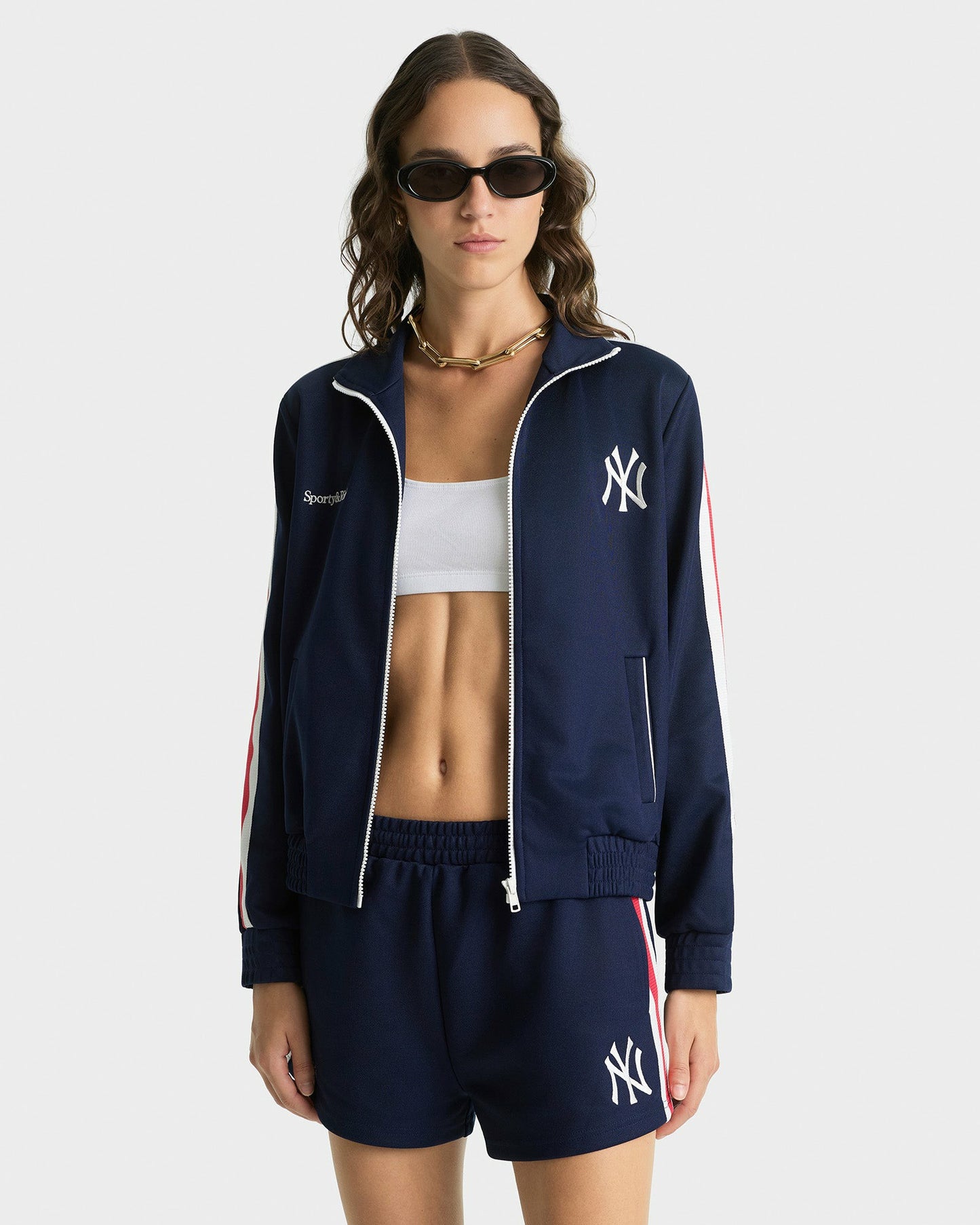 Yankees Serif Roller Short - Navy/White/Red