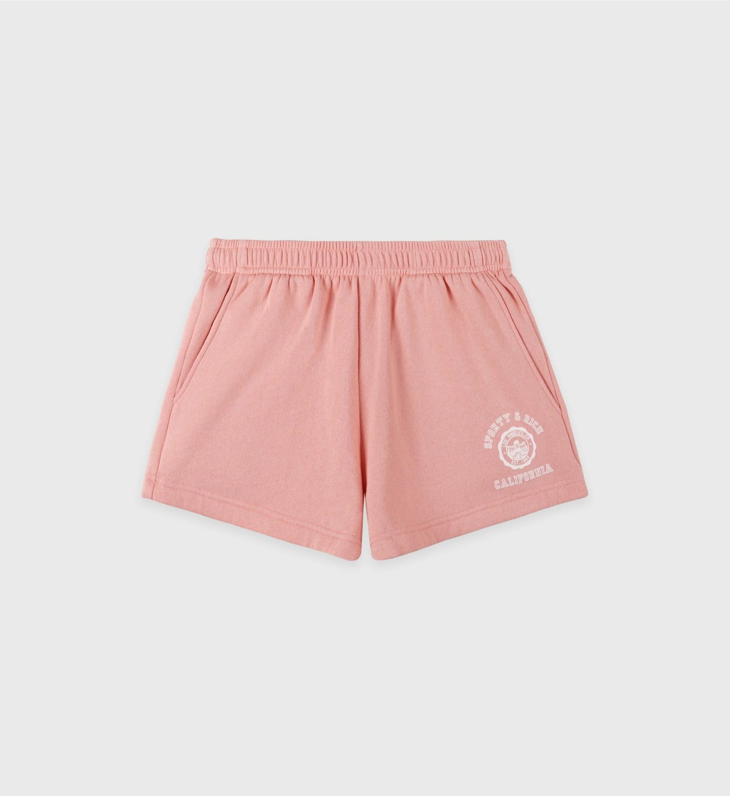 California Emblem Soft Disco Short - Carnation/White