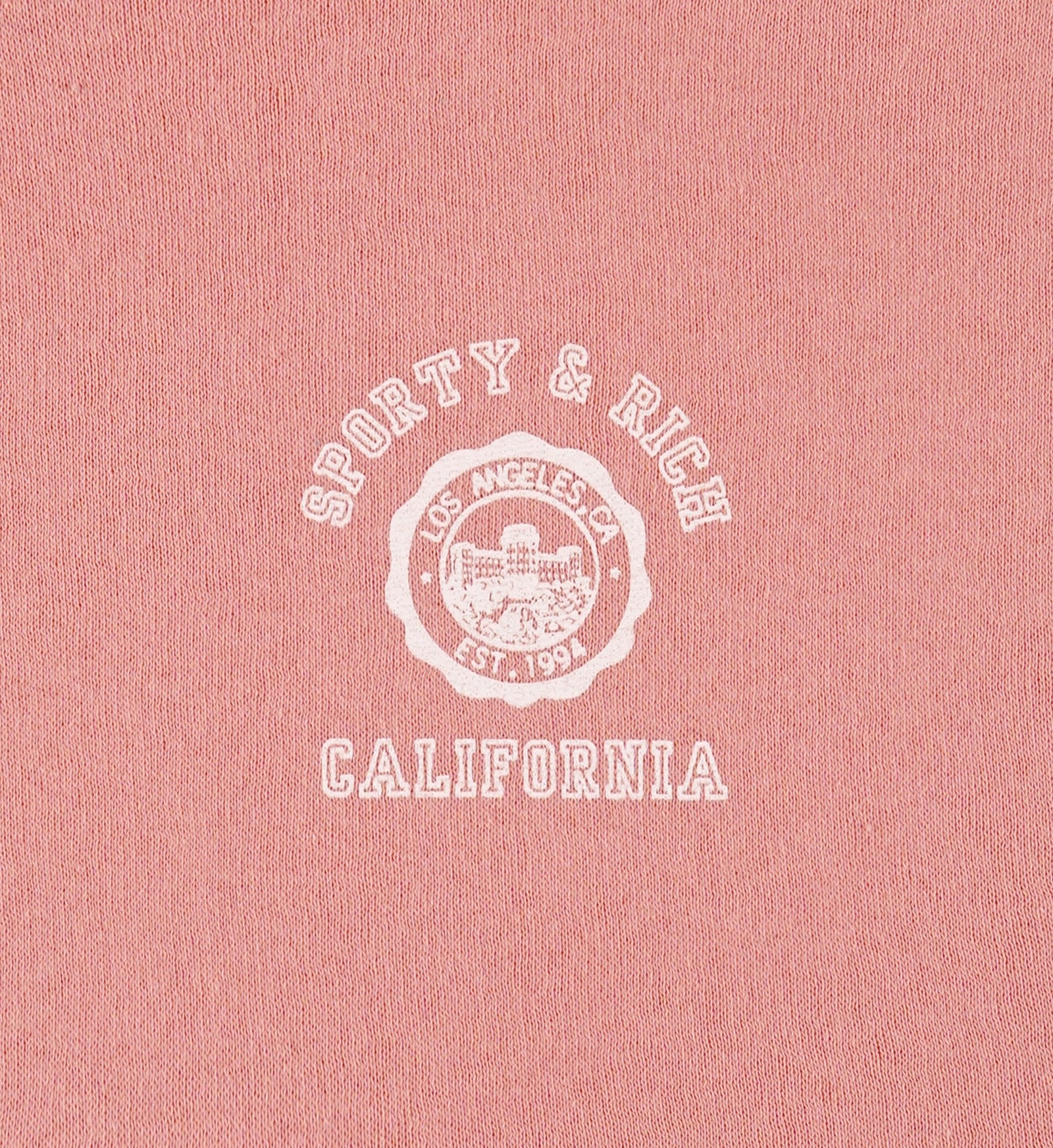 California Emblem Soft Disco Short - Carnation/White