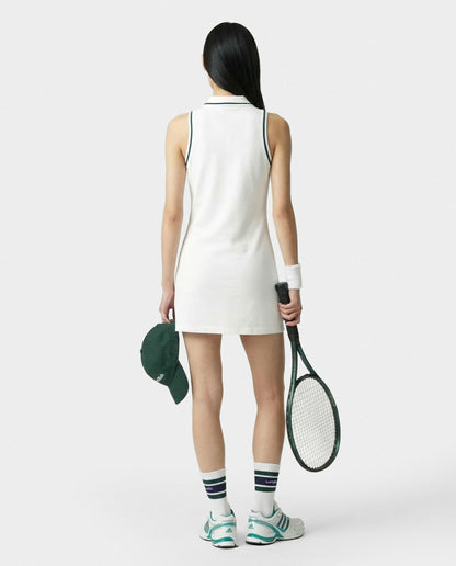 SRC Polo Dress - White/Forest