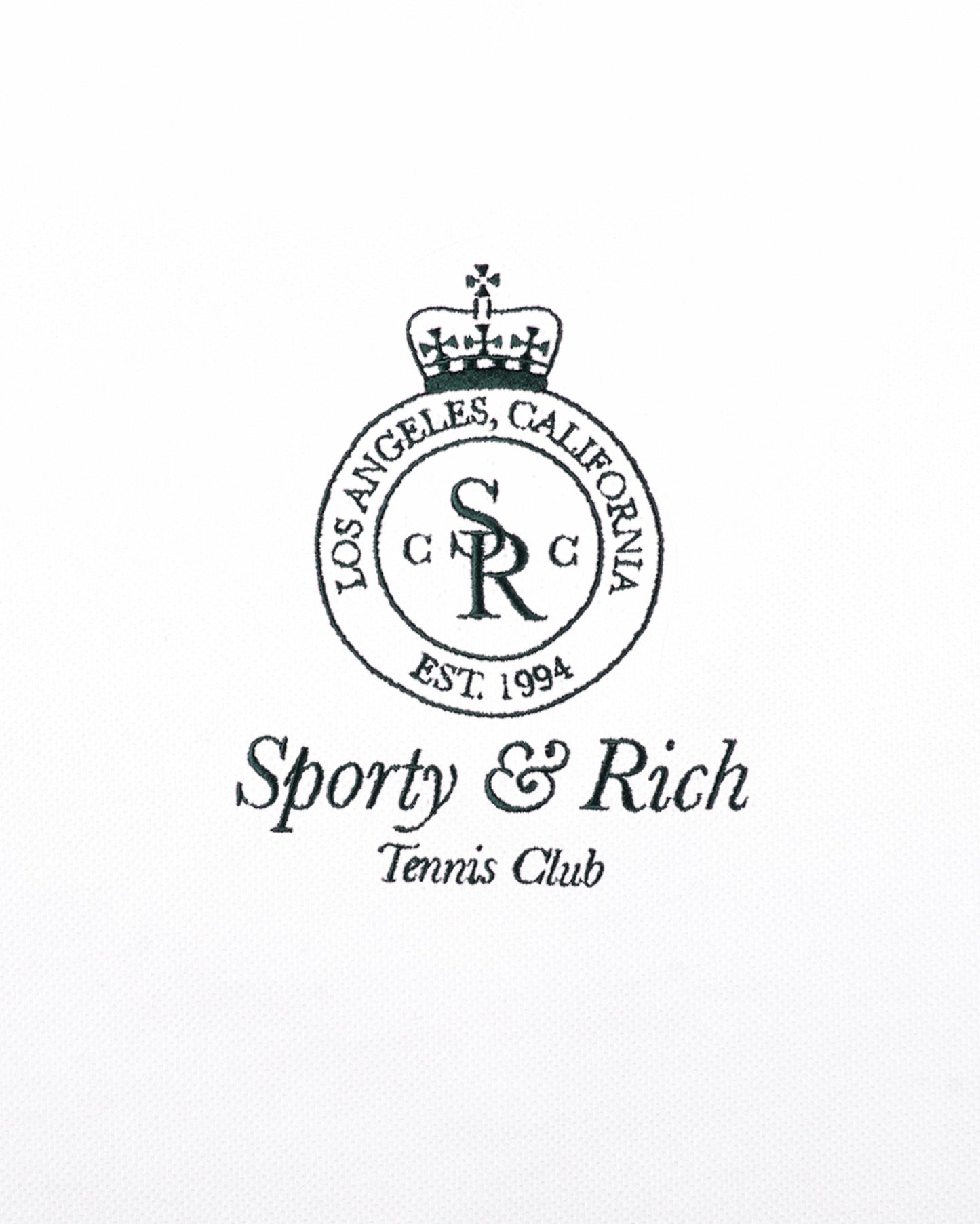 Crown Tennis Pique Polo Dress - White/Forest