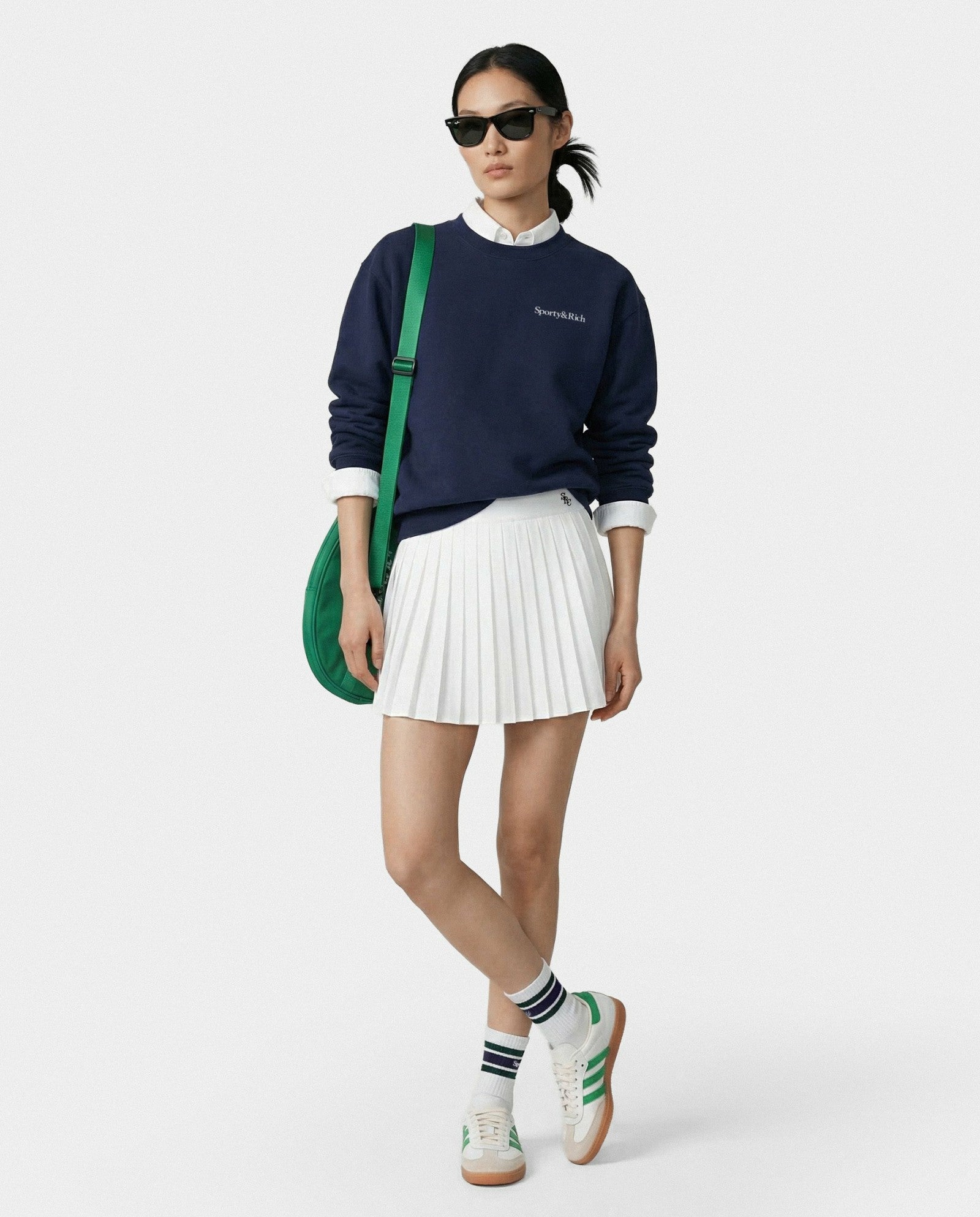 SRC Anae Skirt - White/Navy