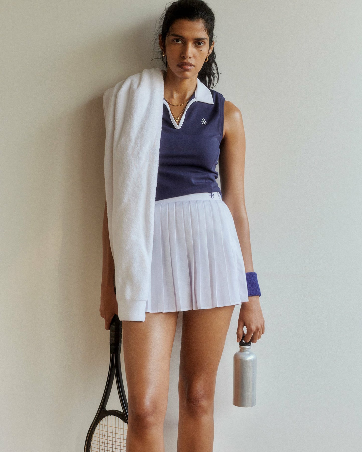 SRC Anae Skirt - White/Navy