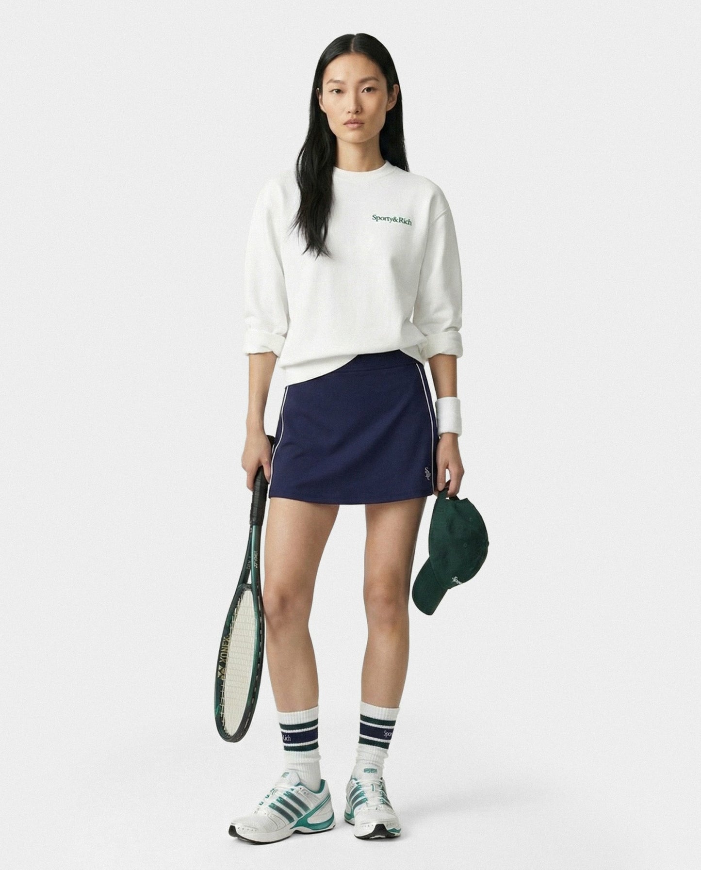 SRC Court Skirt - Navy/White