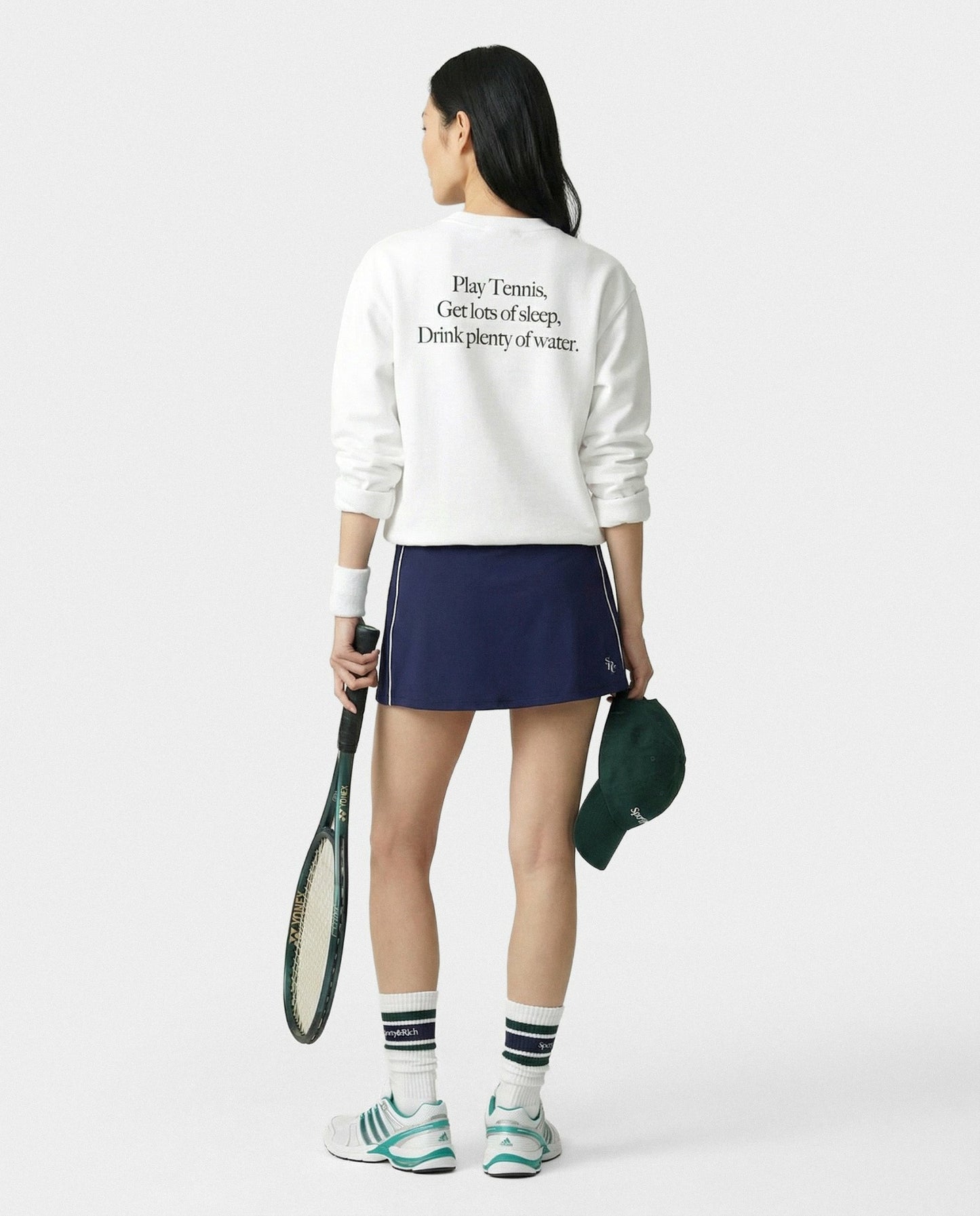 SRC Court Skirt - Navy/White