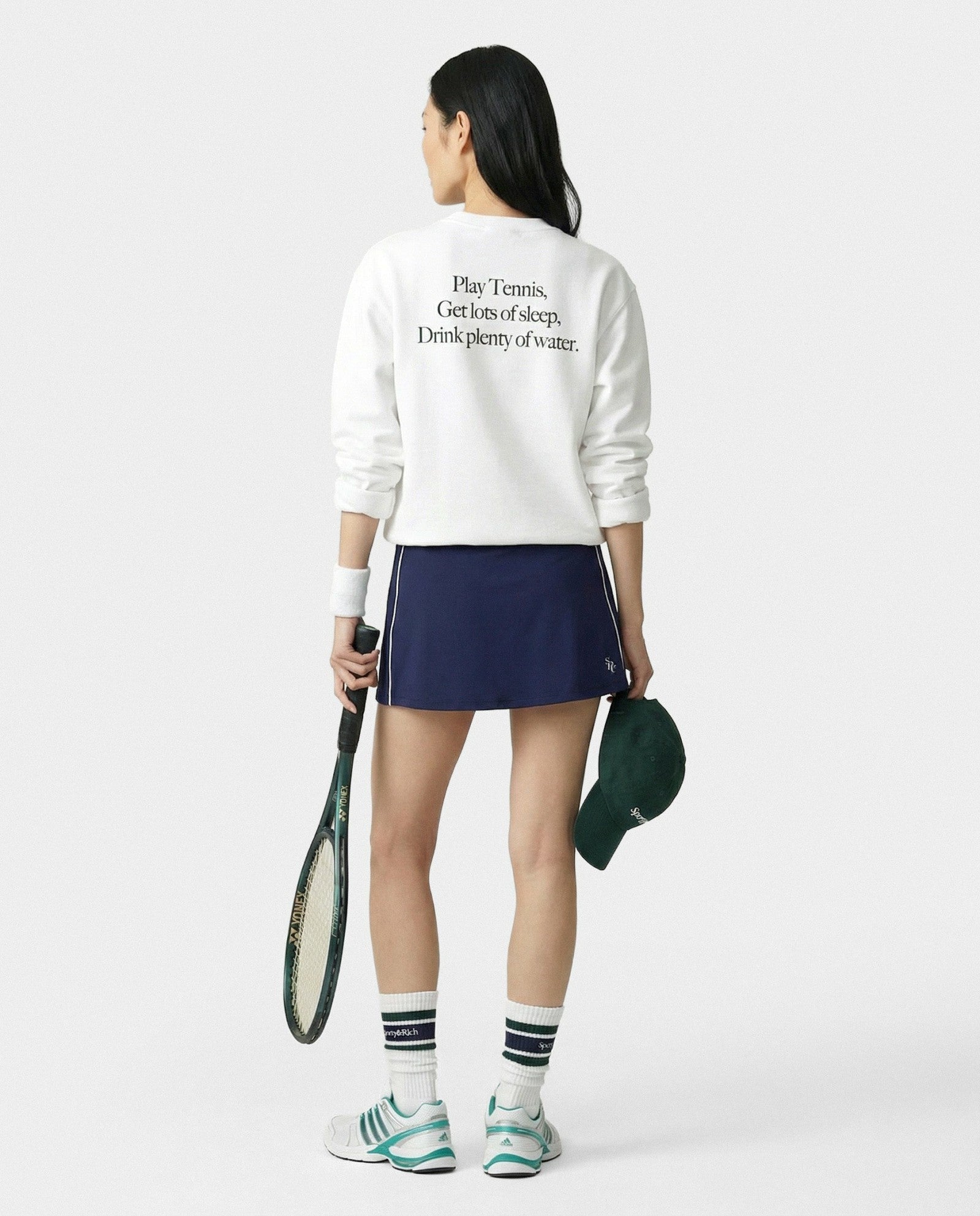SRC Court Skirt - Navy/White