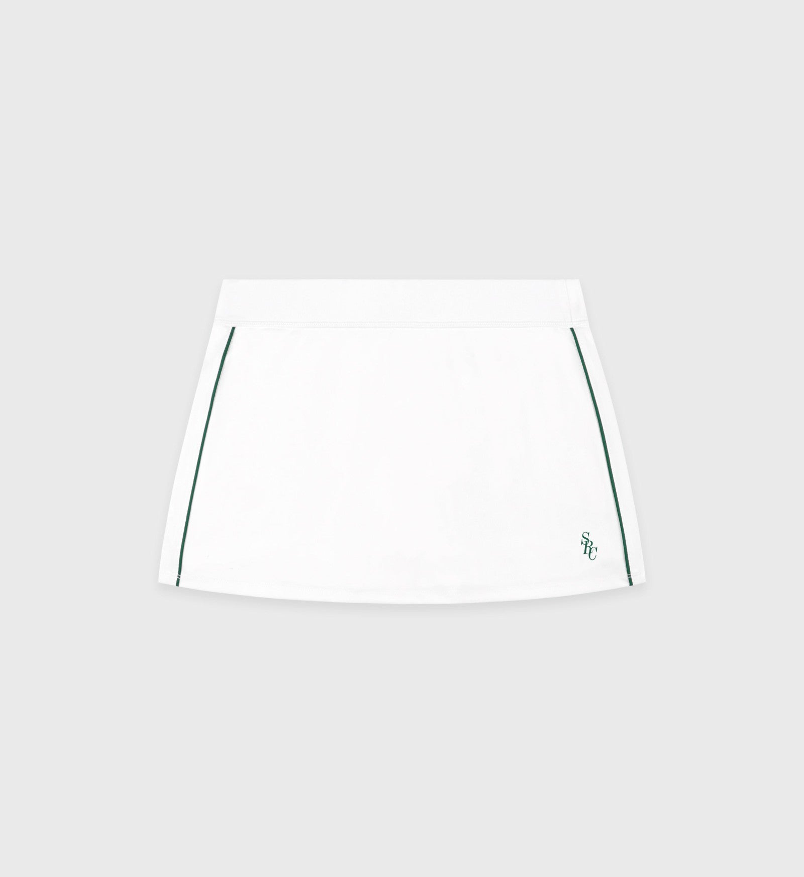 SRC Court Skirt - White/Forest