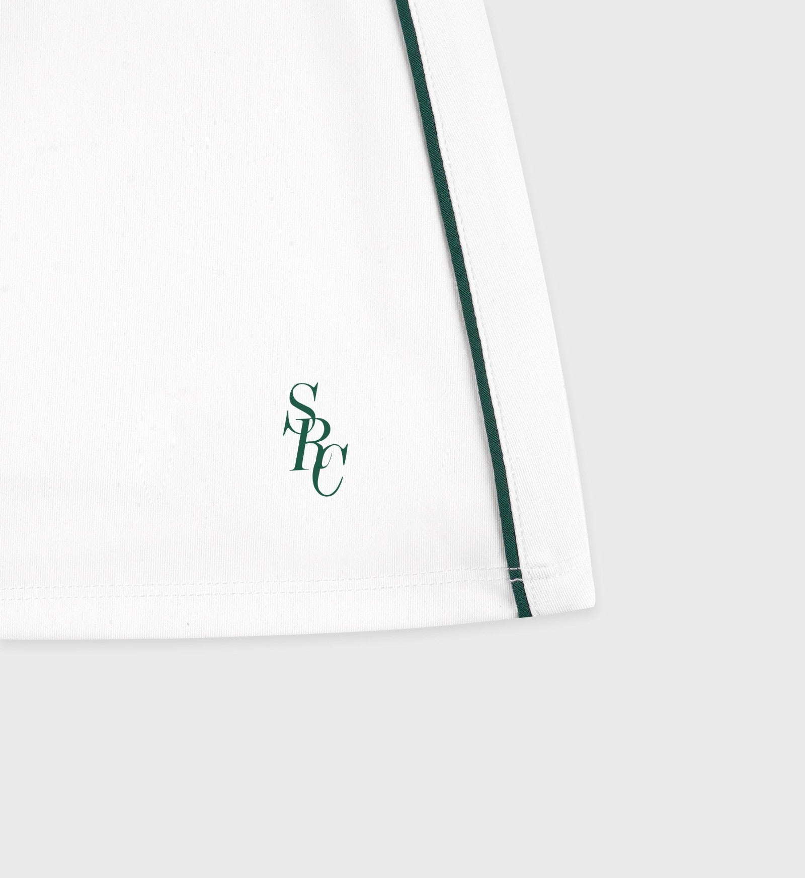 SRC Court Skirt - White/Forest