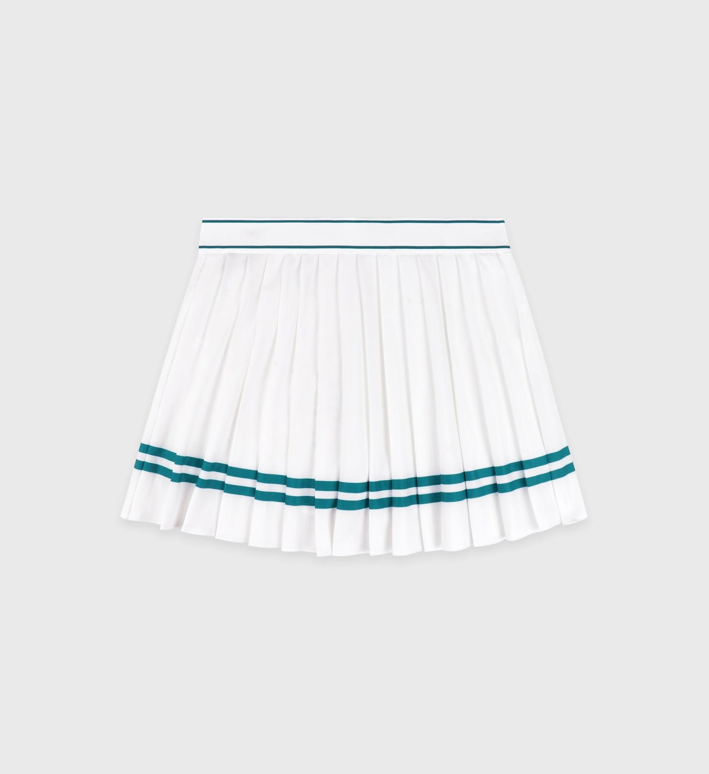 Italic Logo Pleated Skirt - White/Alpine