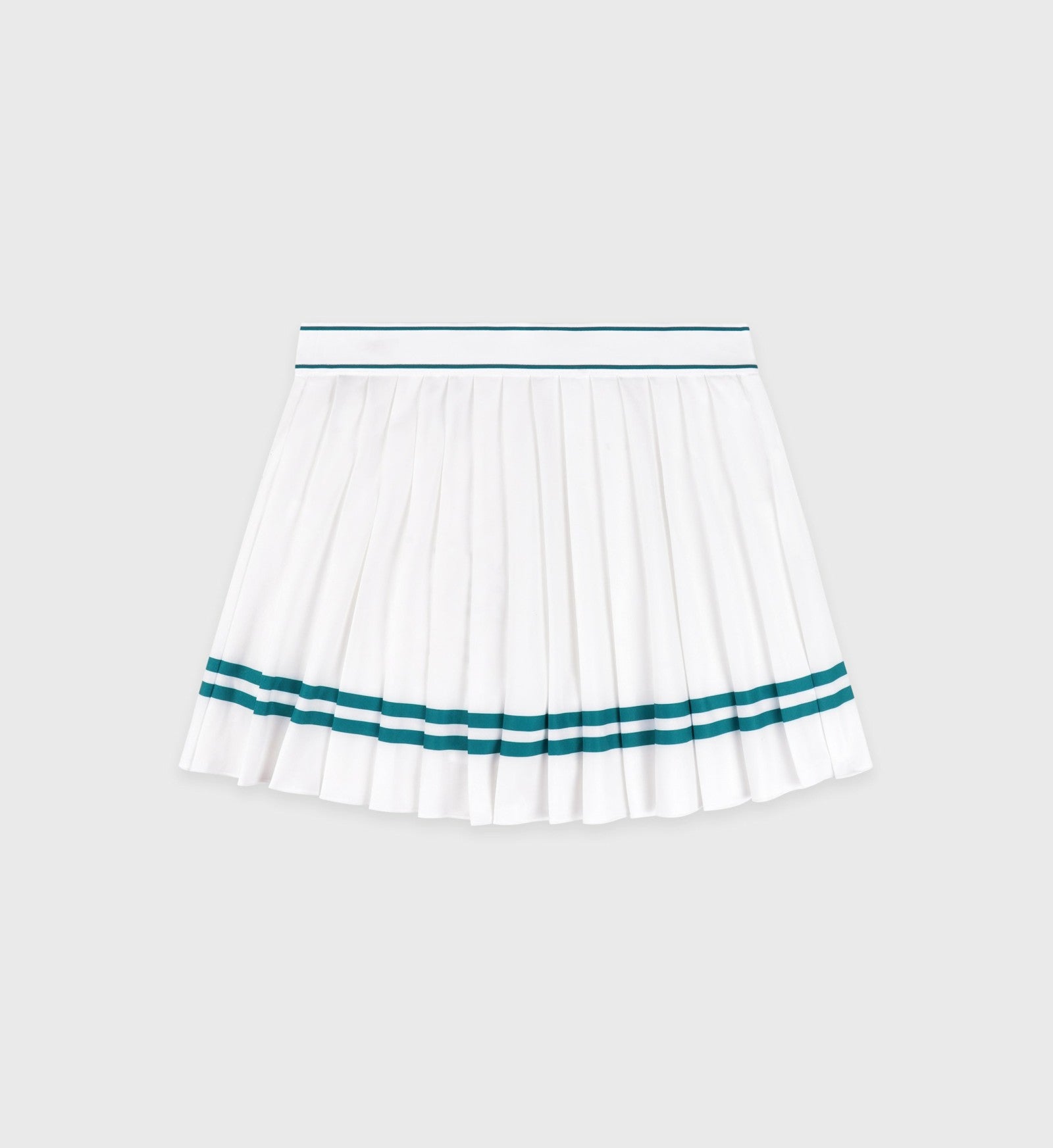 Italic Logo Pleated Skirt - White/Alpine