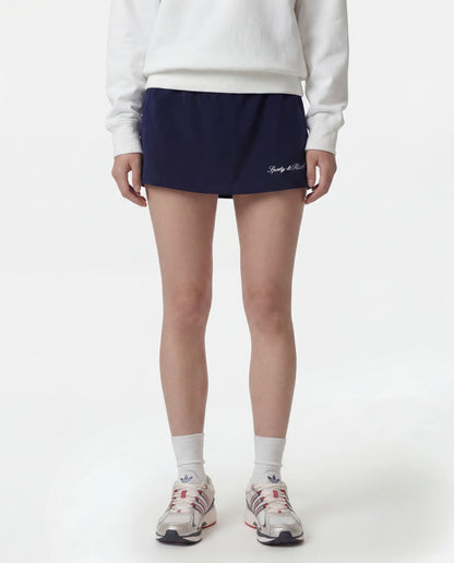 Signature Logo Terry Skirt - Dark Navy