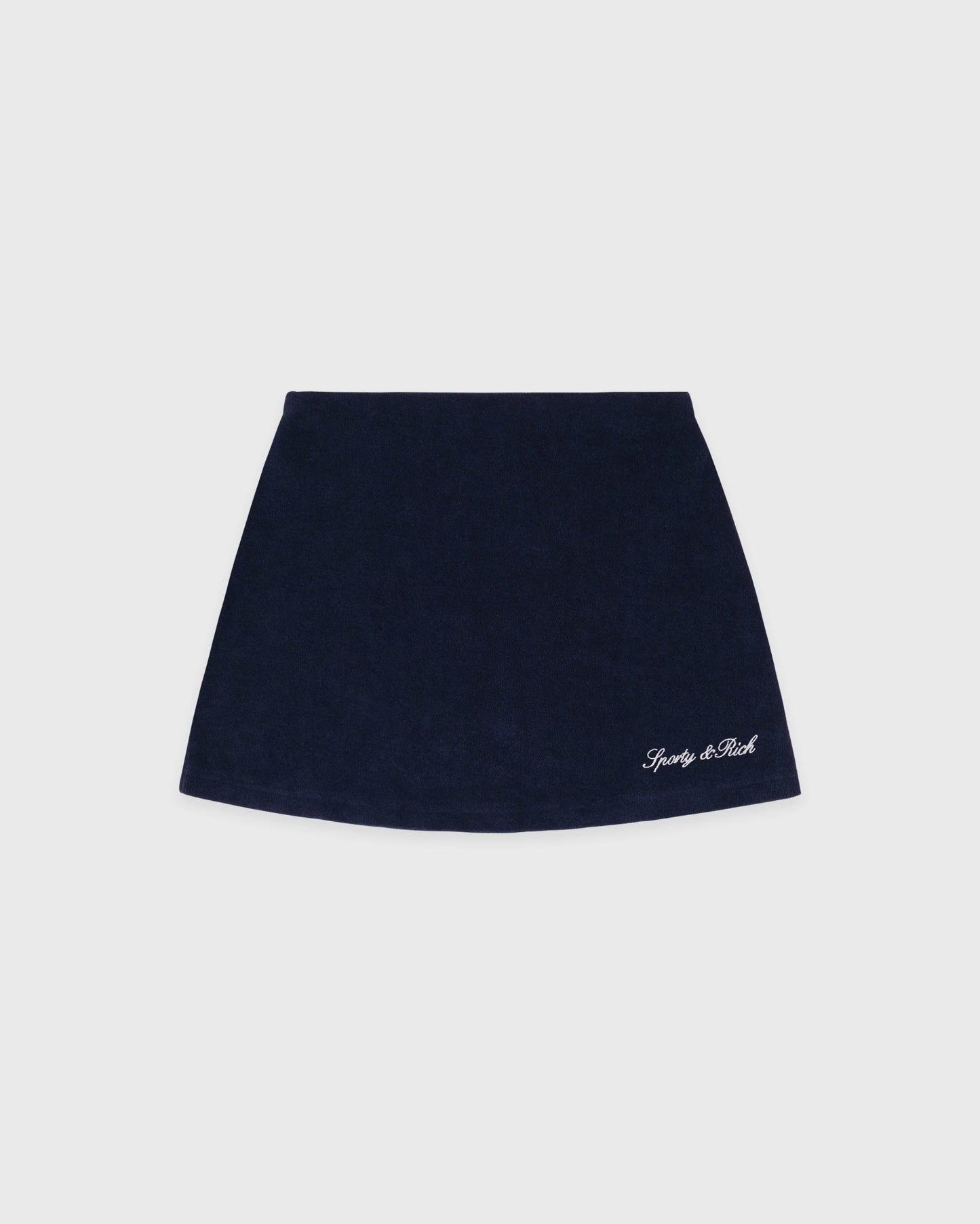 Signature Logo Terry Skirt - Dark Navy
