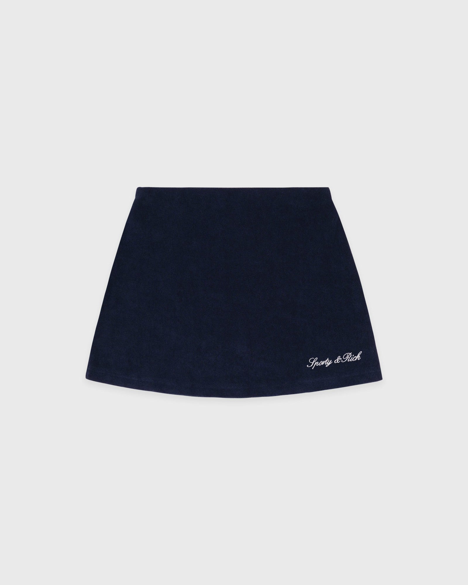 Signature Logo Terry Skirt - Dark Navy