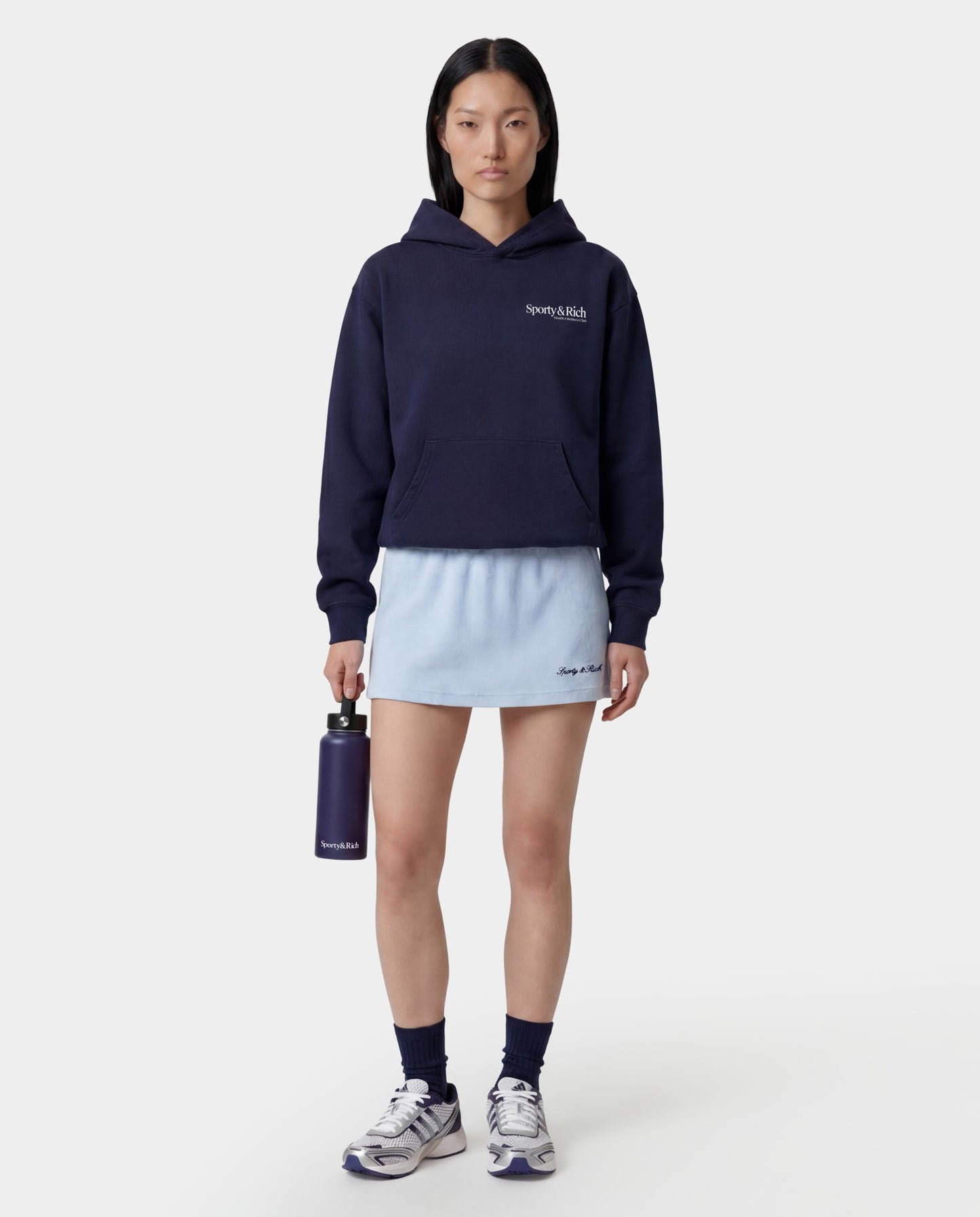 Signature Logo Terry Skirt - Ciel