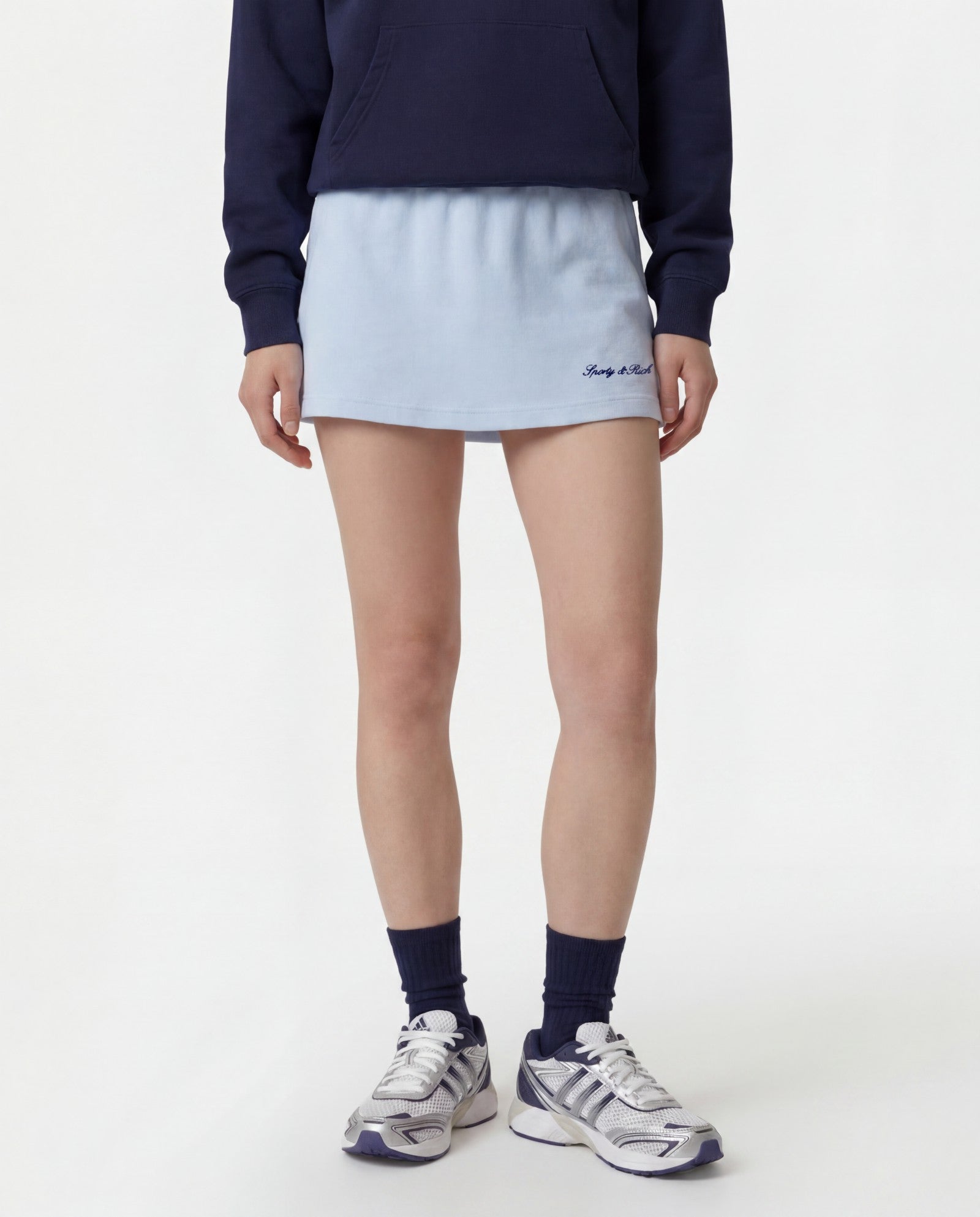 Signature Logo Terry Skirt - Ciel