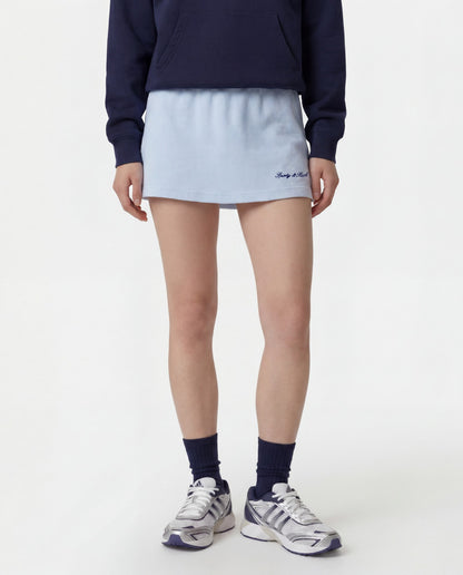 Signature Logo Terry Skirt - Ciel