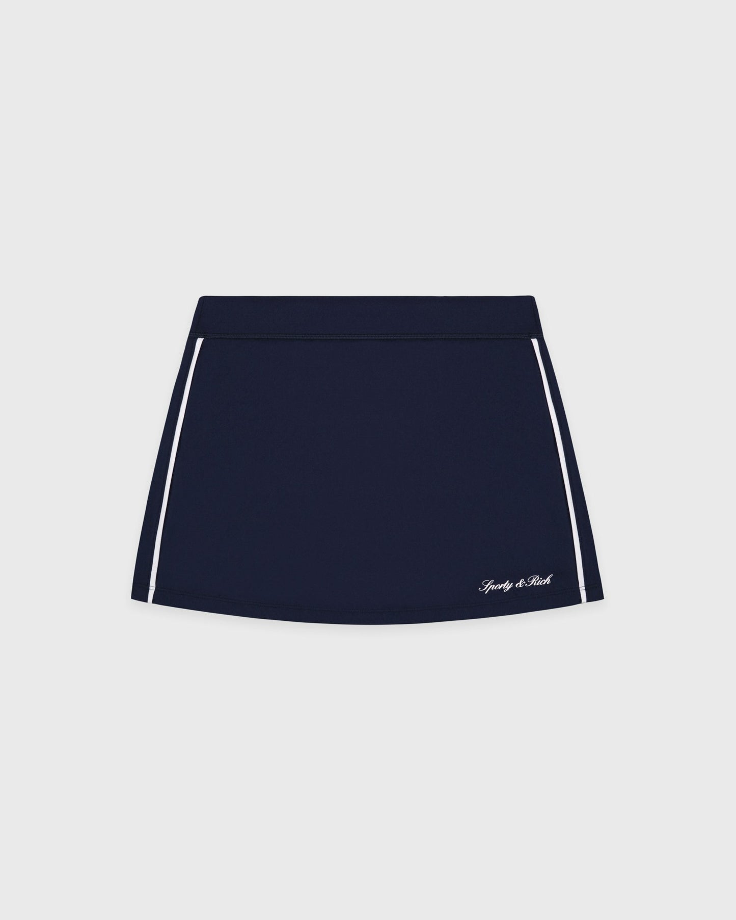 Signature Logo Court Skirt - Navy/White