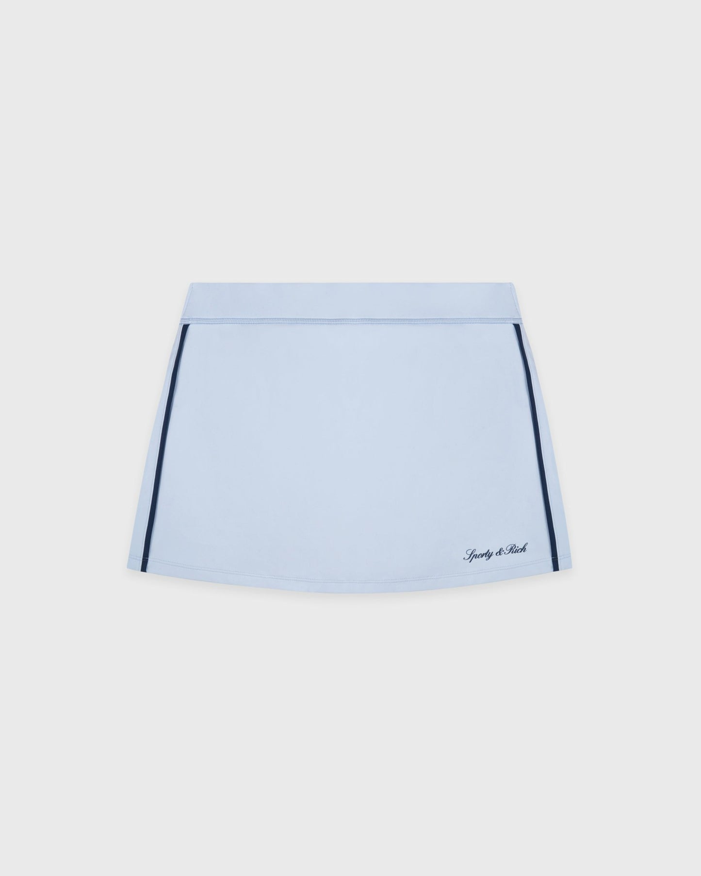 Signature Logo Court Skirt - Ciel/Navy