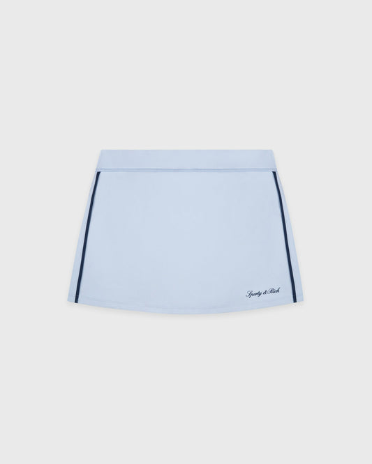 Signature Logo Court Skirt - Ciel/Navy