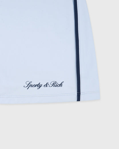 Signature Logo Court Skirt - Ciel/Navy