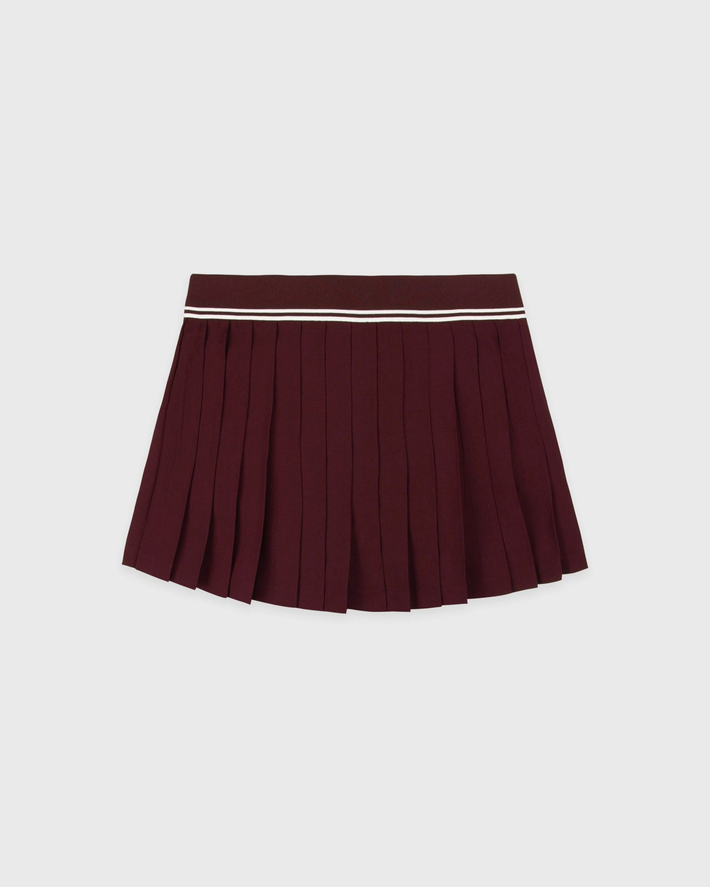 Signature Logo Abigail Skirt - Bordeaux/White