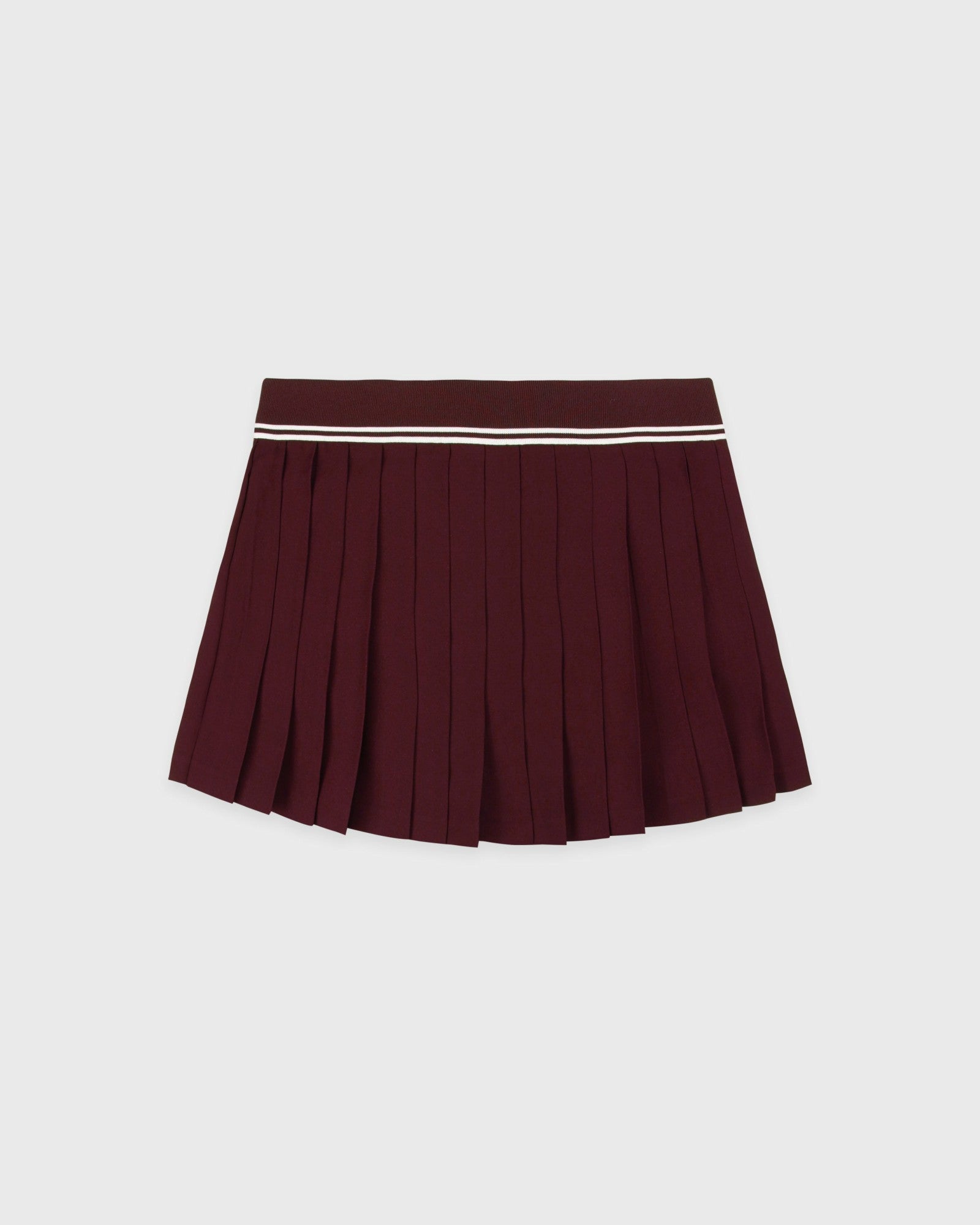 Signature Logo Abigail Skirt - Bordeaux/White