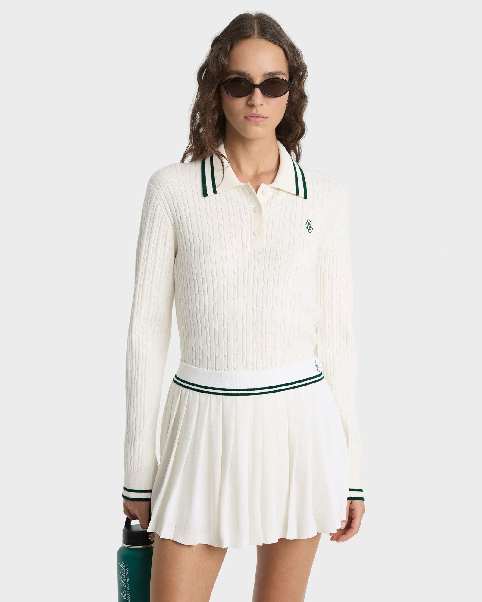 SRC Abigail Skirt - Ecru/Forest