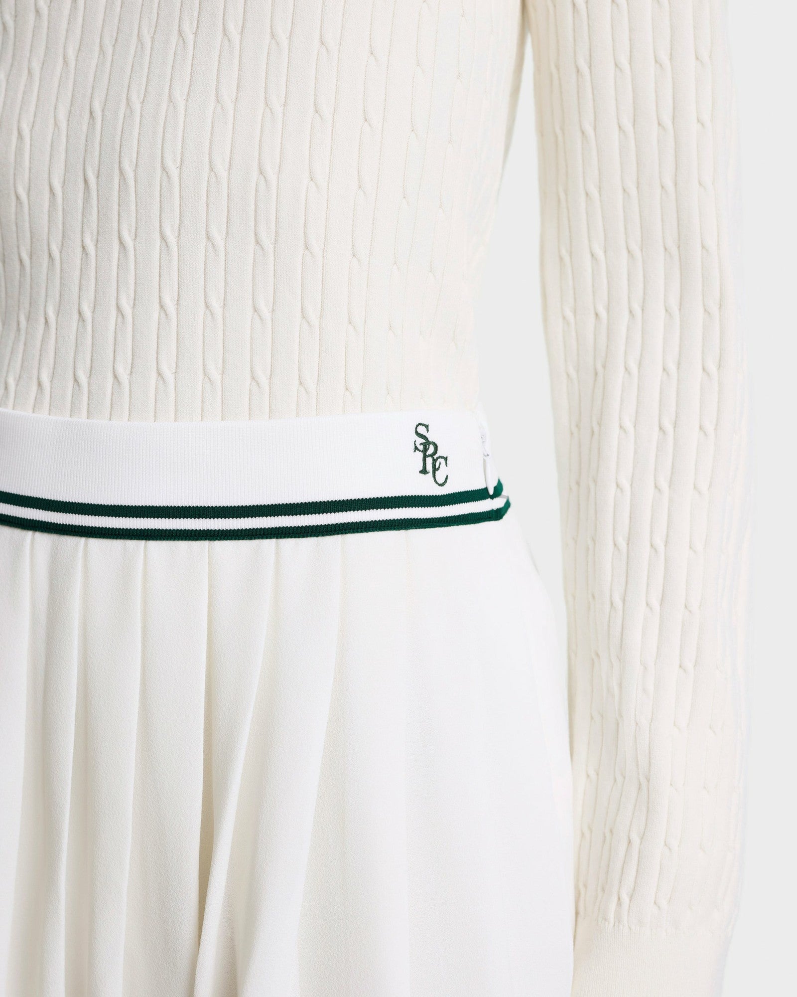 SRC Abigail Skirt - Ecru/Forest