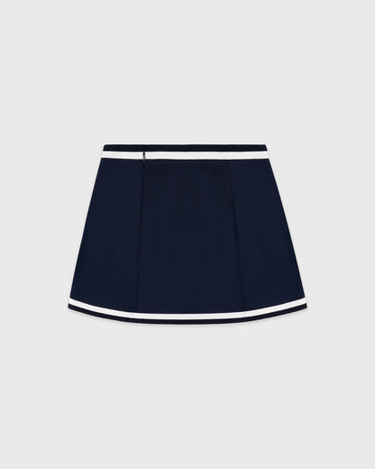 Serif Logo Mila Skirt - Navy/White