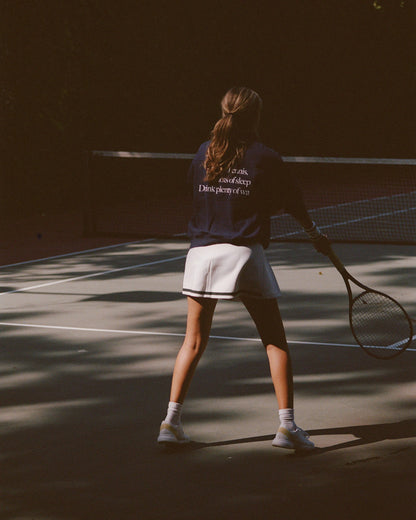 Serif Logo Mila Skirt - White/Forest