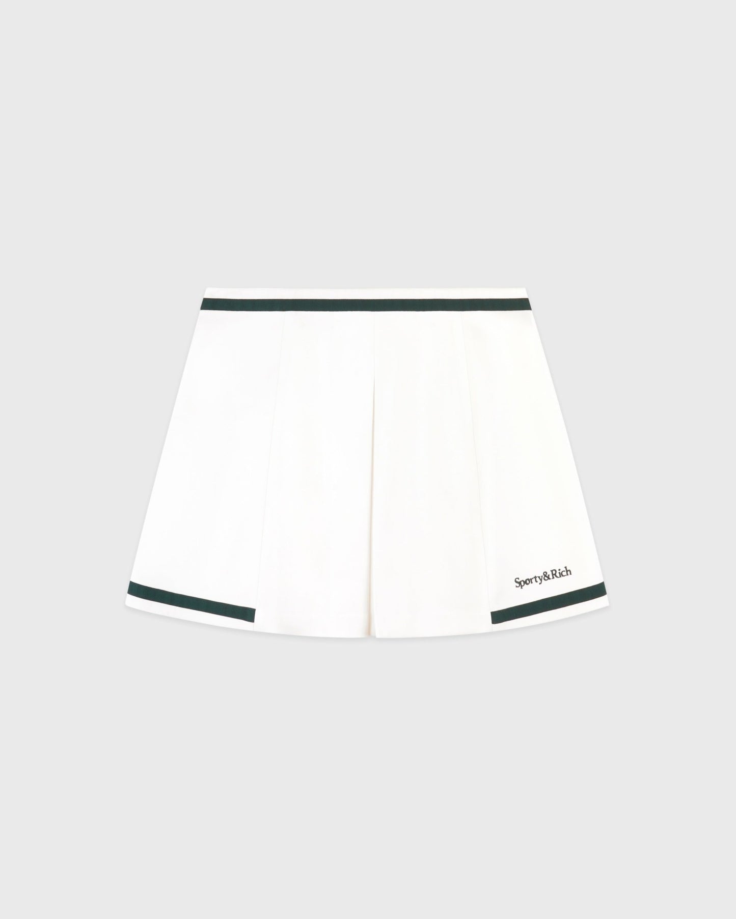 Serif Logo Mila Skirt - White/Forest