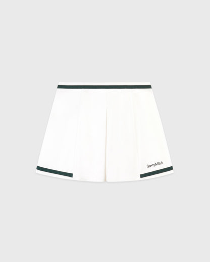 Serif Logo Mila Skirt - White/Forest