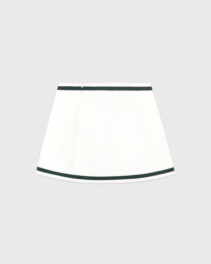 Serif Logo Mila Skirt - White/Forest