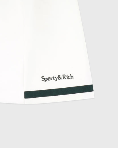 Serif Logo Mila Skirt - White/Forest
