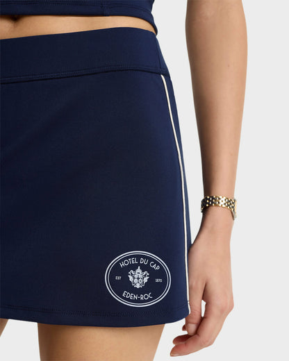 Eden Crest Court Skirt - Navy/White