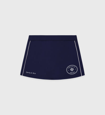 Eden Crest Court Skirt - Navy/White