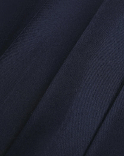 SRC Wool School Skirt - Navy/Ecru