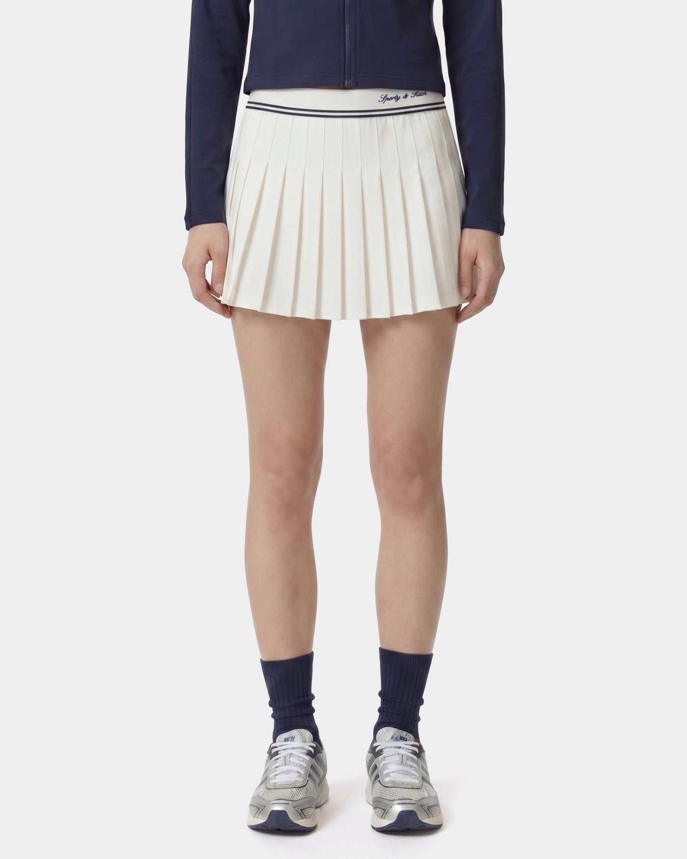 Signature Logo Abigail Skirt - Ecru/Navy