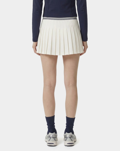 Signature Logo Abigail Skirt - Ecru/Navy