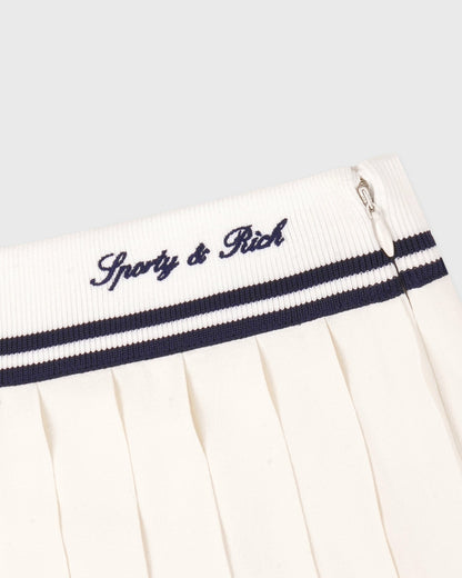 Signature Logo Abigail Skirt - Ecru/Navy