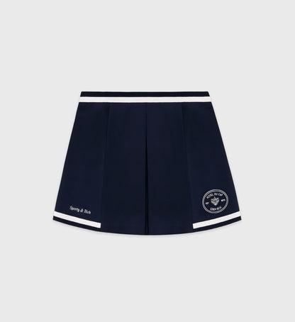 Eden Crest Embroidered Mila Skirt - Navy/White