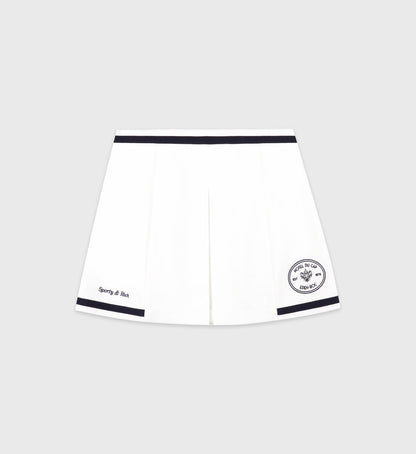 Eden Crest Embroidered Mila Skirt - White/Navy