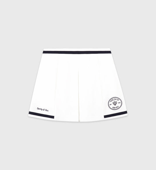 Eden Crest Embroidered Mila Skirt - White/Navy